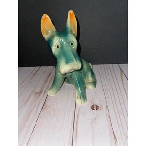 Vintage Scottie Dog Ceramic Figure - Made in Japan